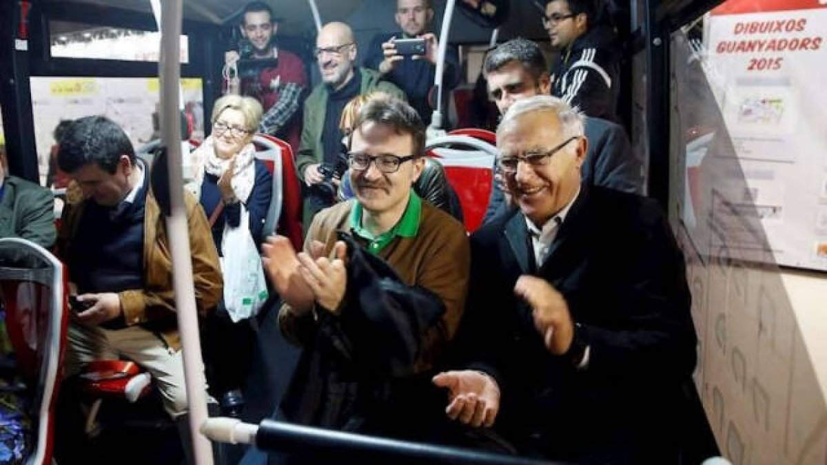 Ribó junto al concejal de Movilidad, Giuseppe Grezzi