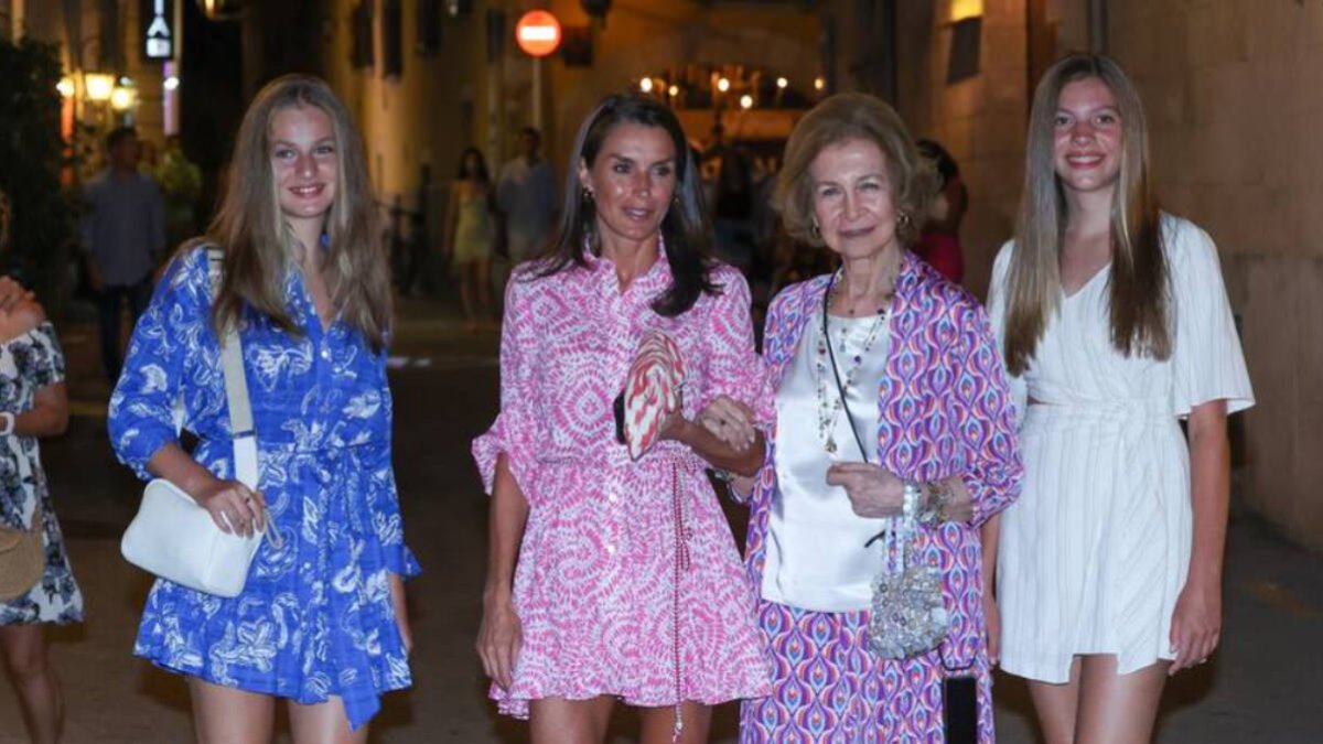 La Princesa Leonor, la Reina Letizia, la Reina Sofía y la Infanta Sofía.