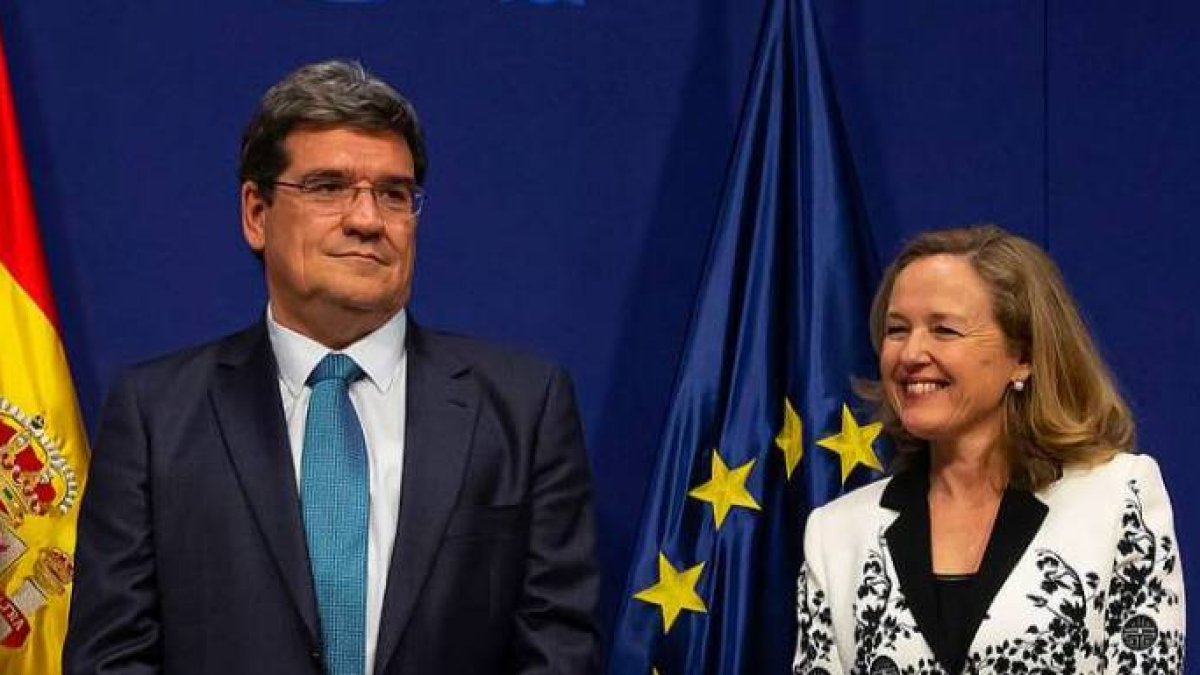 José Luis Escrivá y Nadia Calviño.