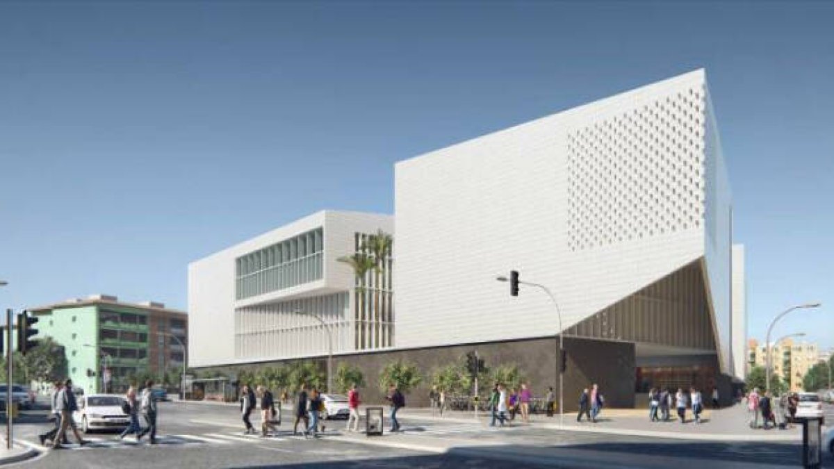 Recreación de la nueva Ciudad de la Justicia de Alicante