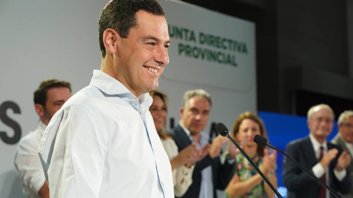 El presidente del PP-A, Juanma Moreno.