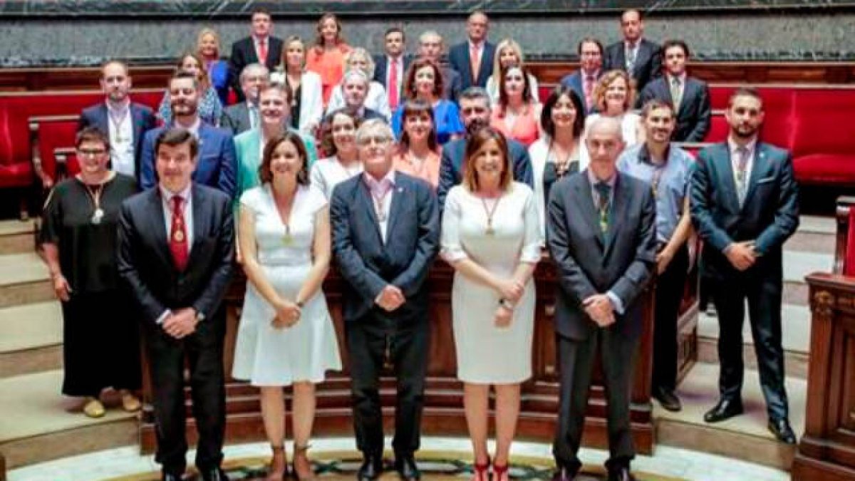 Concejales del Ayuntamiento de Valencia el día de la constitución del pleno
