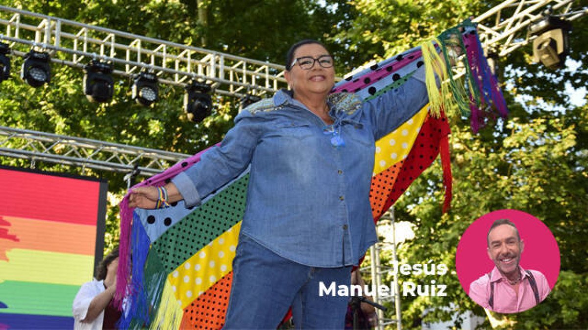 María del Monte en el pasado Orgullo de Sevilla