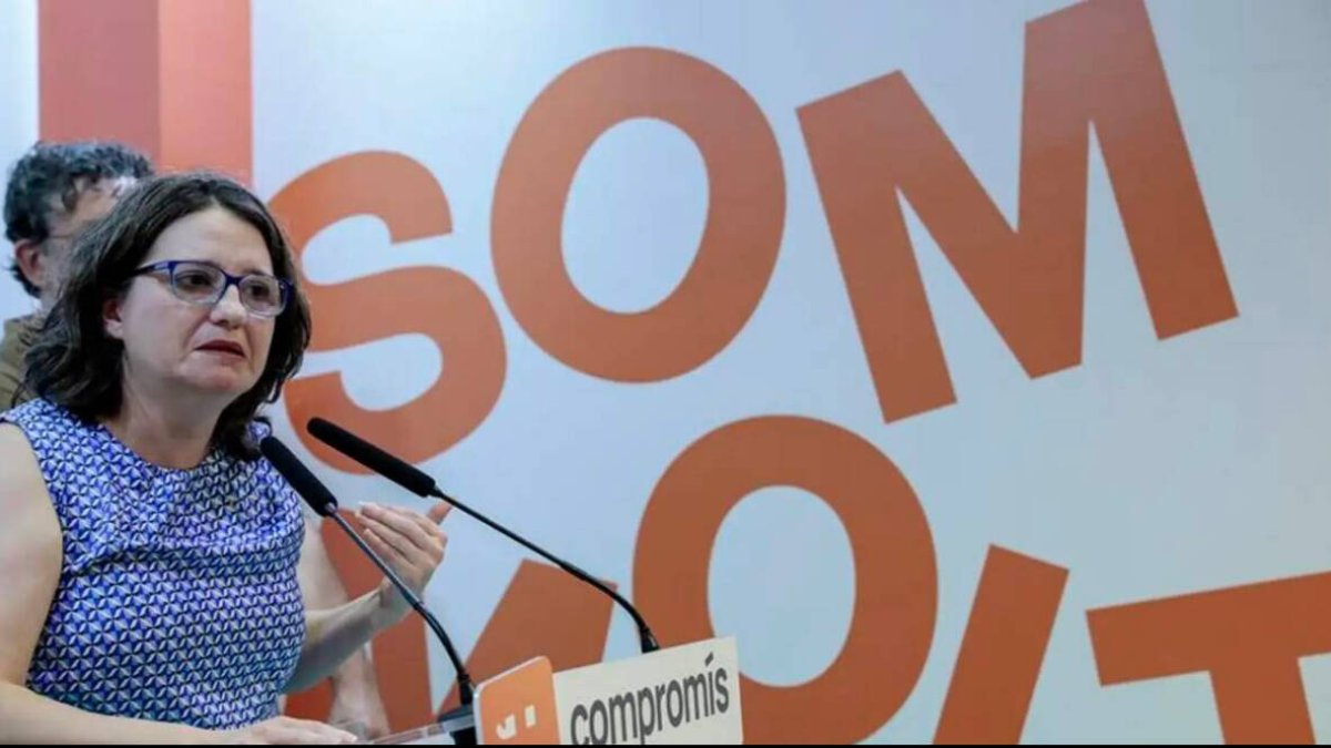 Mónica Oltra el día de su dimisión