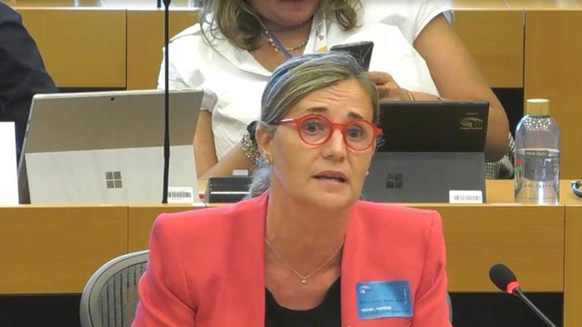 La diputada del PP, Elena Bastidas, en el Parlamento Europeo