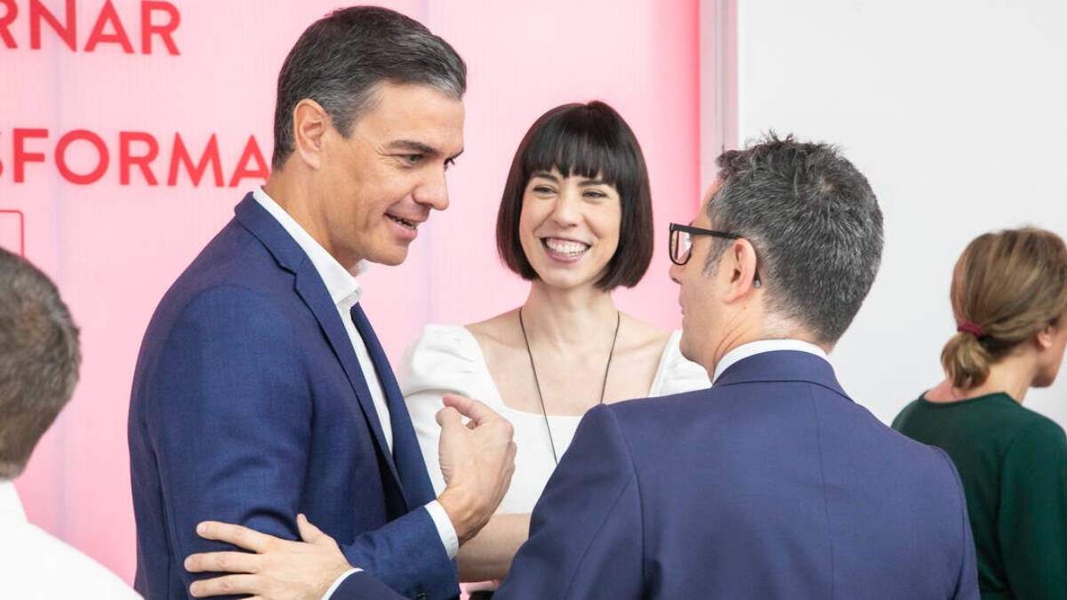 Pedro Sánchez con Félix Bolaños.