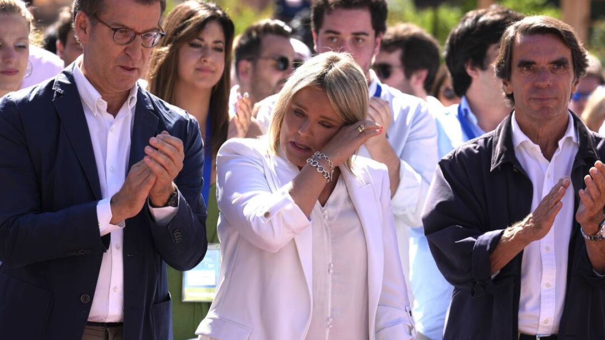 Alberto Núñez Feijóo, Marimar Blanco y José María Aznar
