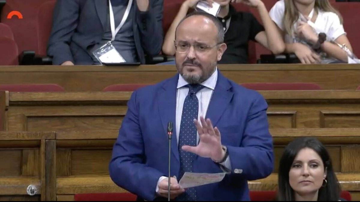 El líder del PP catalán, Alejandro Fernández