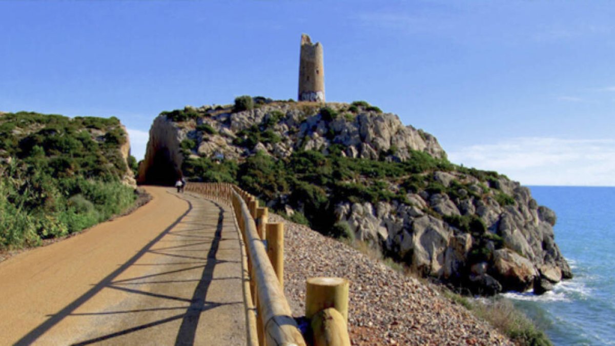 Ruta de la Vía Verde en Oropesa.