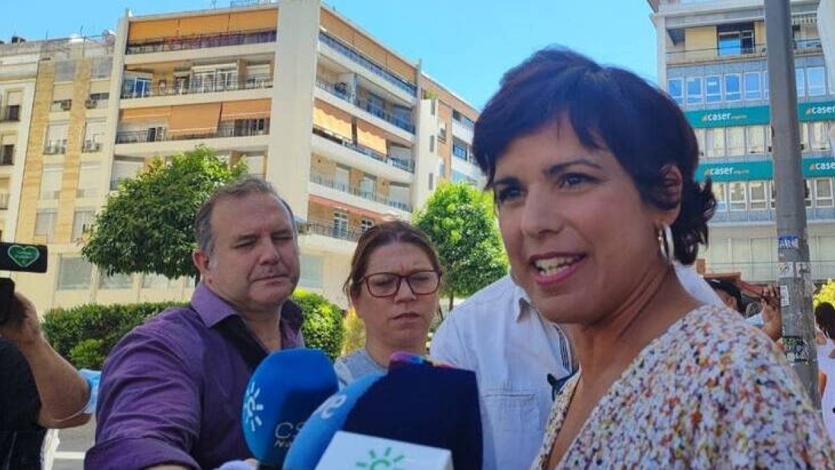La líder de Adelante Andalucía, Teresa Rodríguez.