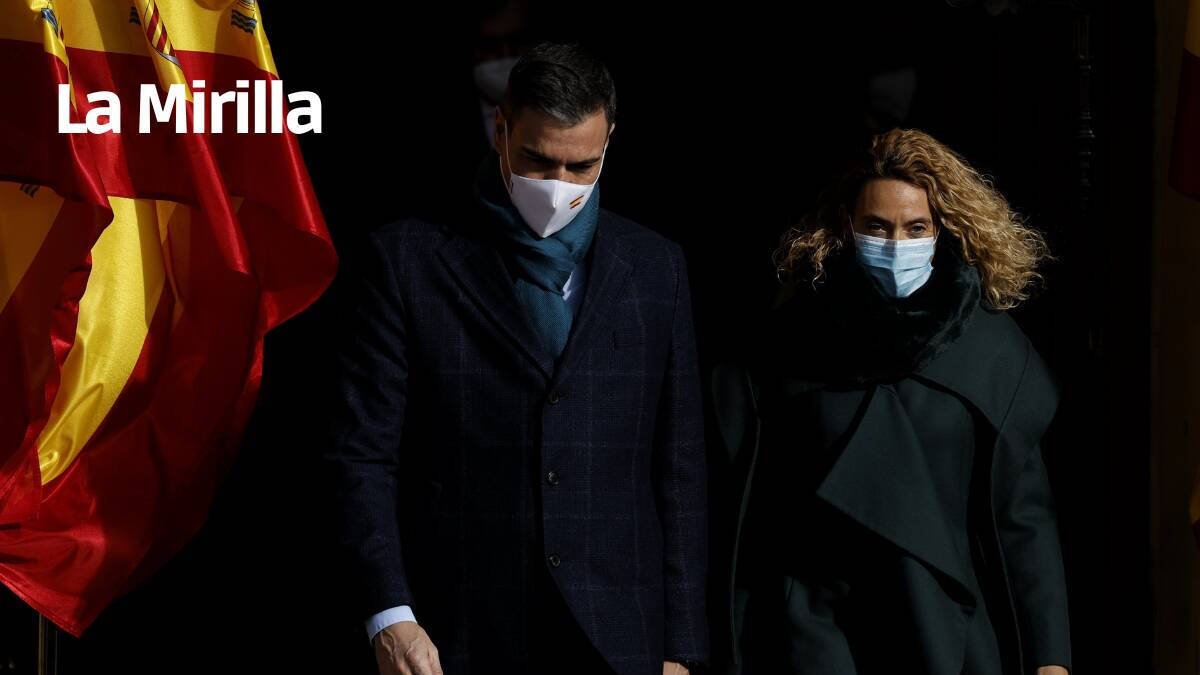 Meritxell Batet y Pedro Sánchez
