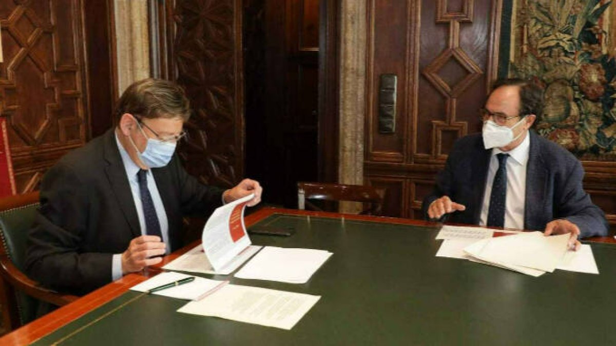 Ximo Puig y Vicent Soler