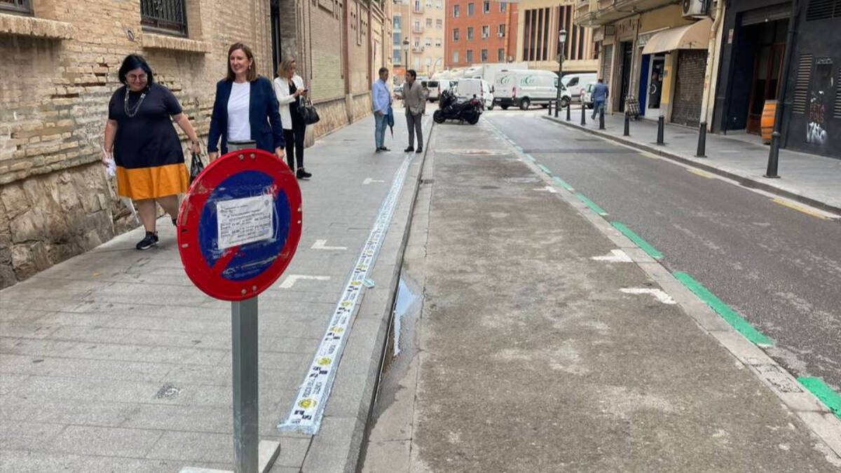 María José Catalá en una de las calles de Ruzafa