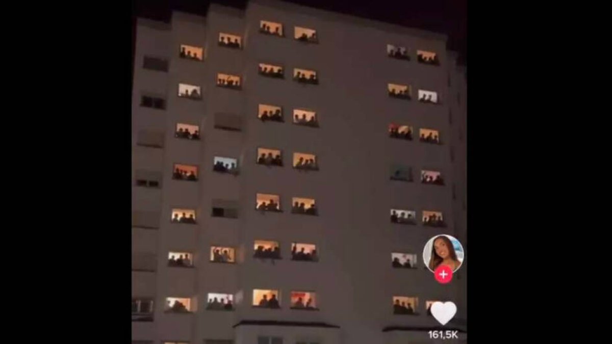 Momento del vídeo del Colegio Mayor Elías Ahuja