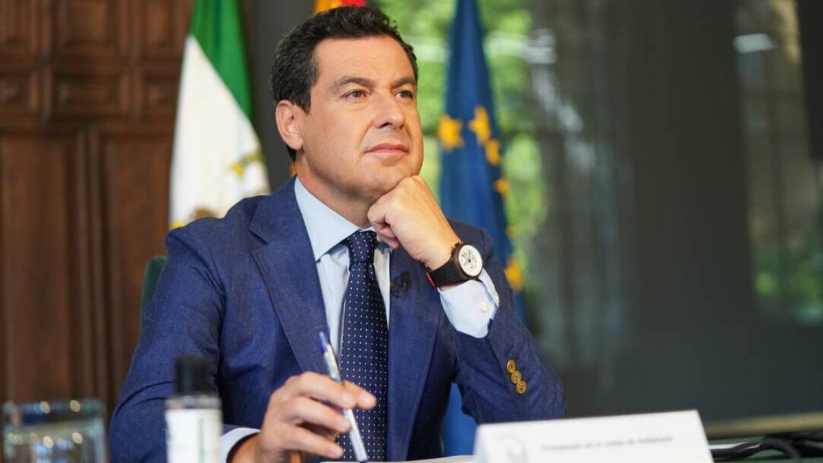 El presidente de la Junta de Andalucía, Juanma Moreno.