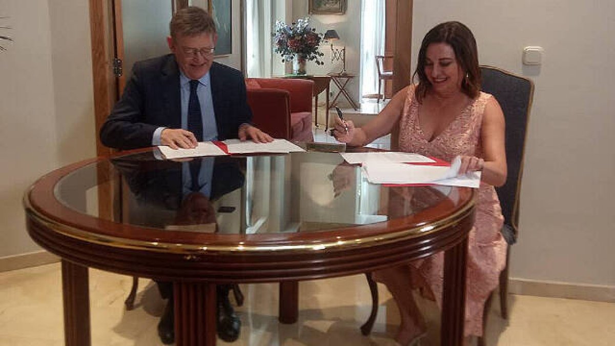 Ximo Puig y Rosalía Mayor