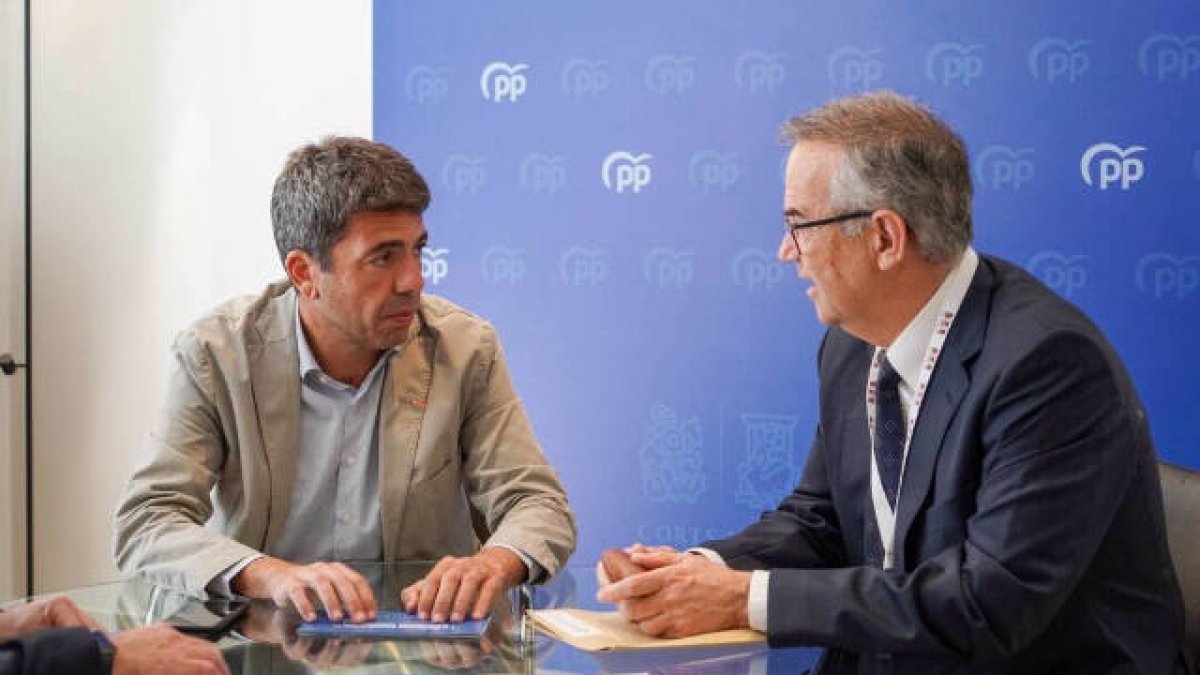 Reunión de Mazón con Antonio Garañena.