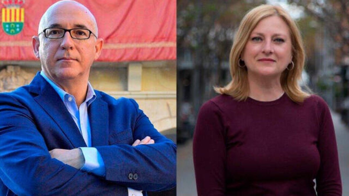 El alcalde de San Vicente, Jesús Villar, y su ex número dos, Belén Arques, ahora imputada en el caso de los chats