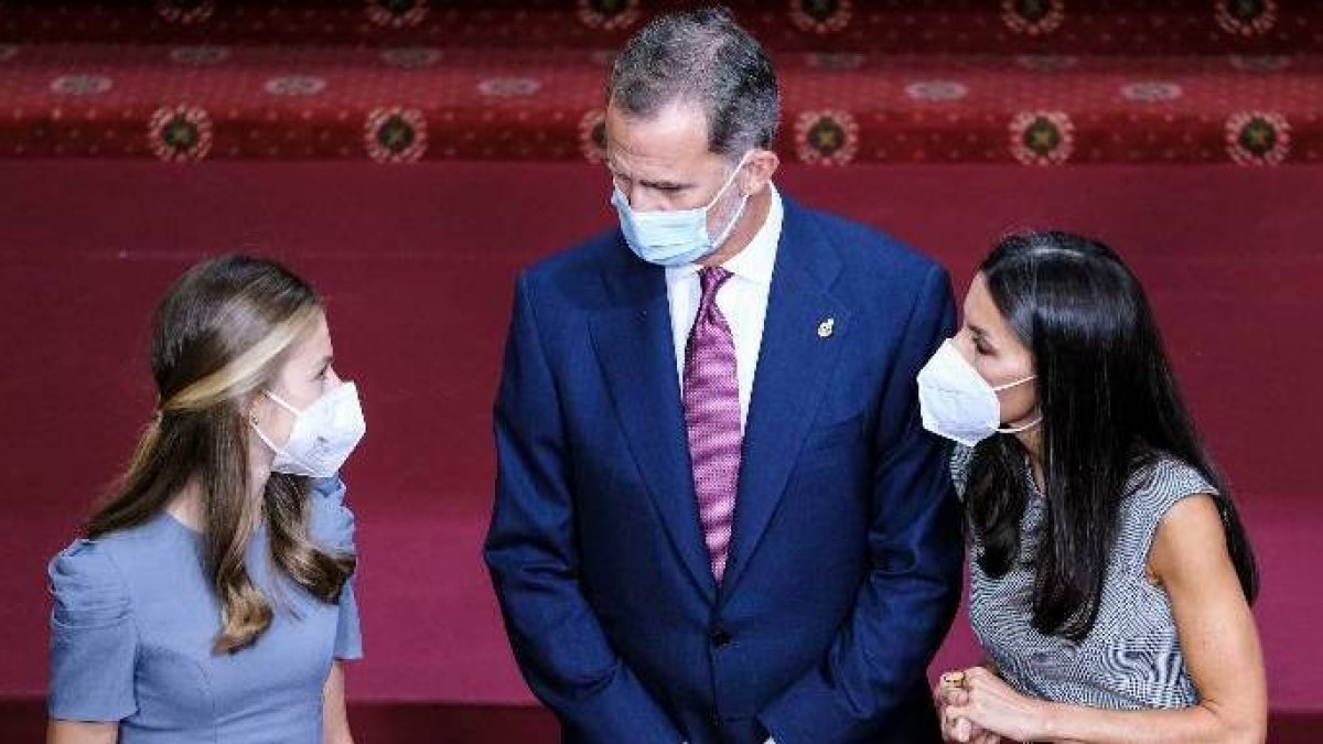 Los Reyes y la Princesa en Oviedo.
