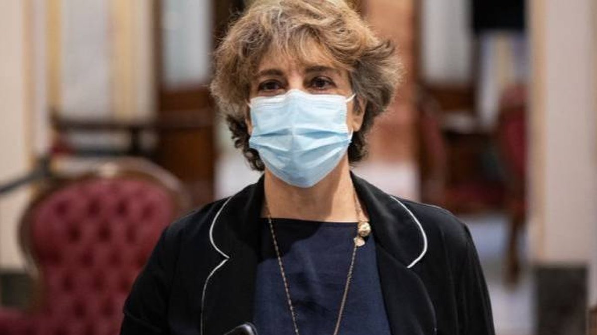La vicepresidenta del Congreso de Podemos, Gloria Elizo.