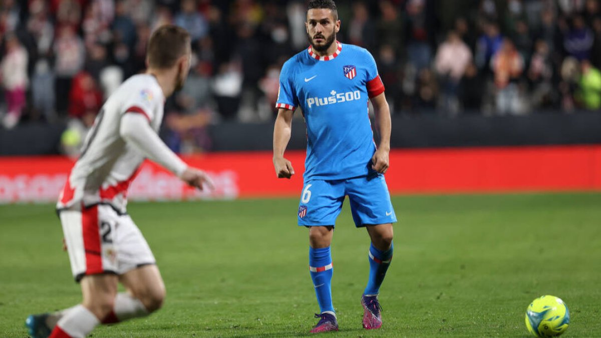 Koke, autor del gol del Atlético de Madrid frente al Rayo Vallecano