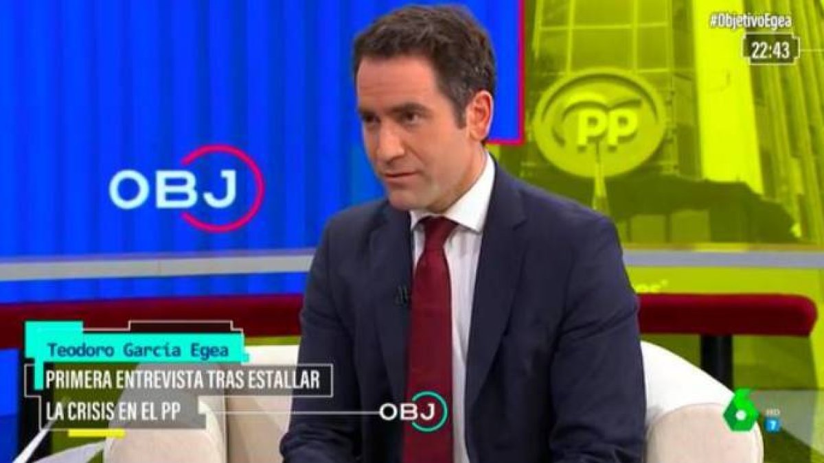 García Egea, este martes en La Sexta.