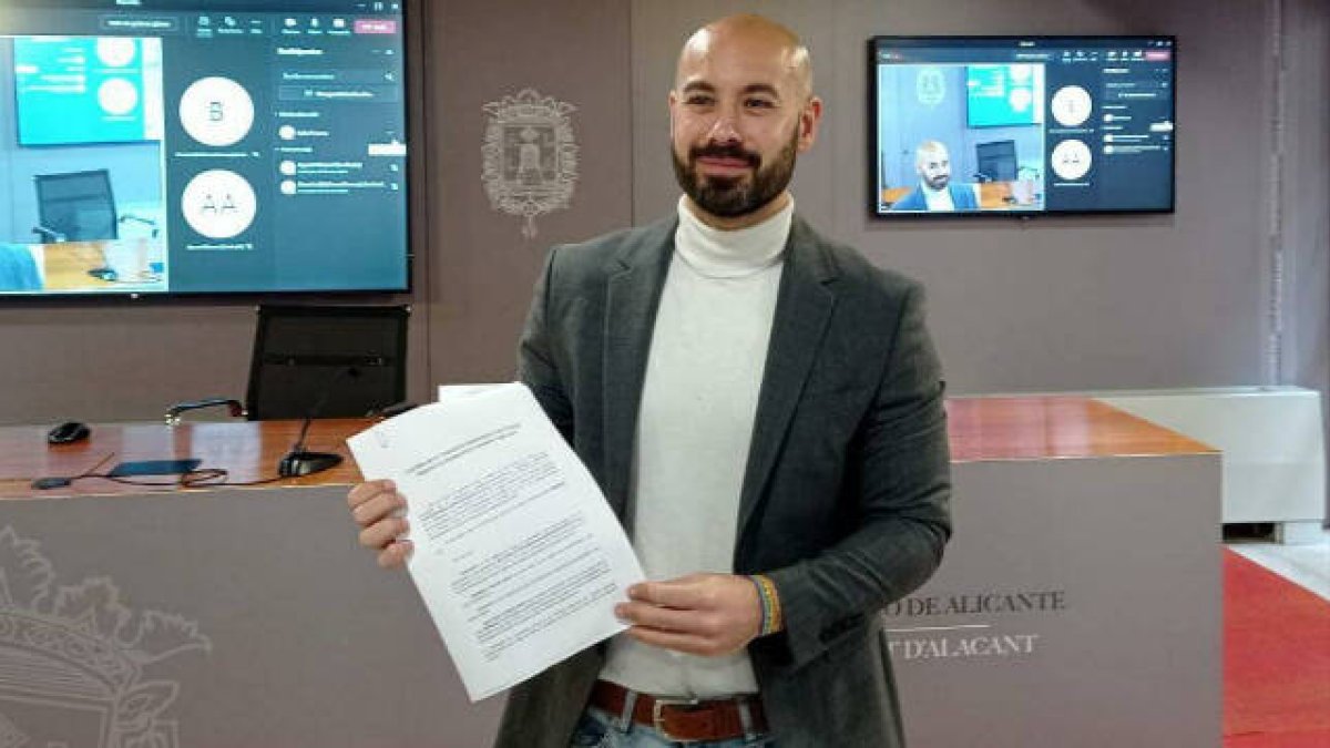 Xavi López, portavoz de Unidas Podemos en Alicante