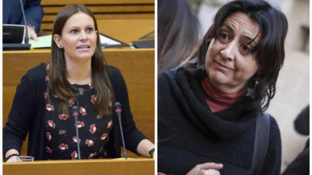La diputada del PP, Beatriz Gascó, y la consellera Rosa Pérez Garijo