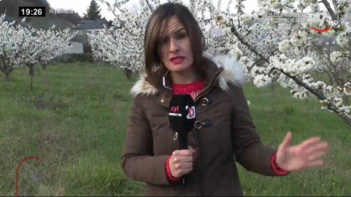 La reportera Olaia Rueda