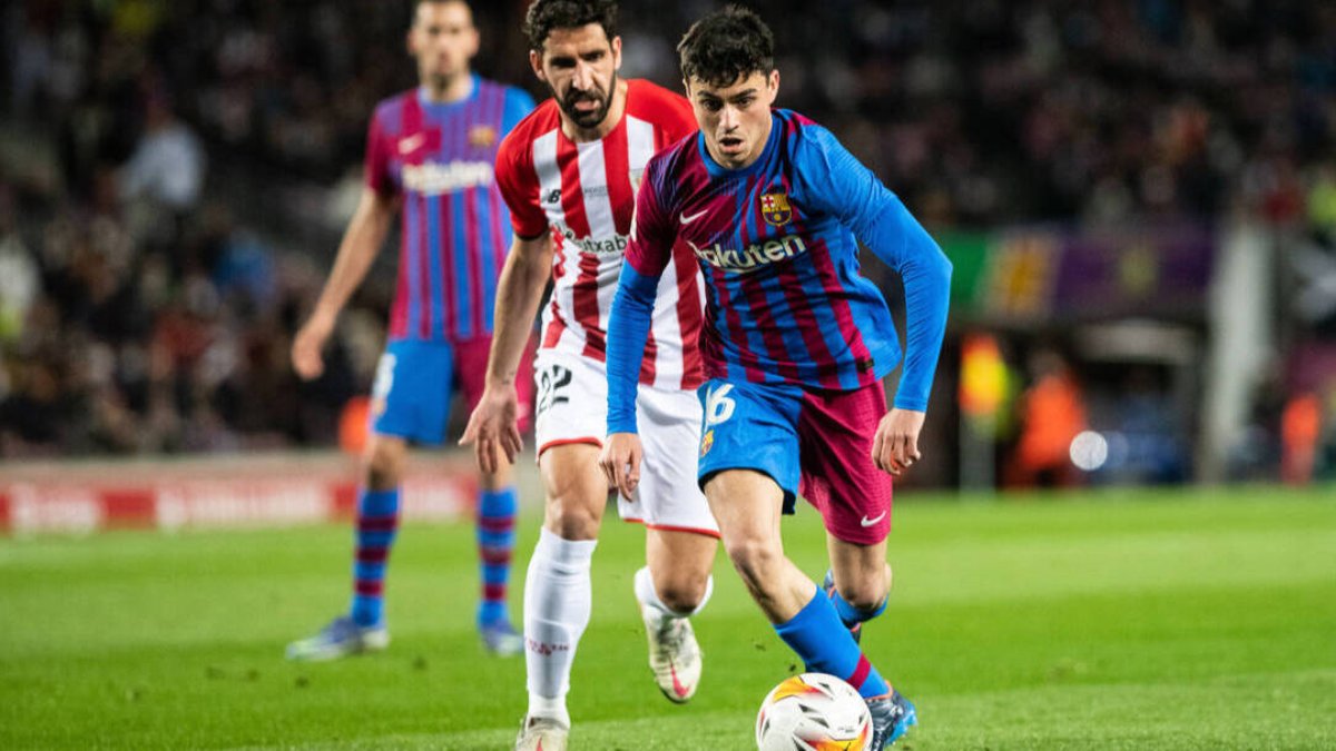Pedri realizó un partido sobresaliente ante el Athletic de Bilbao