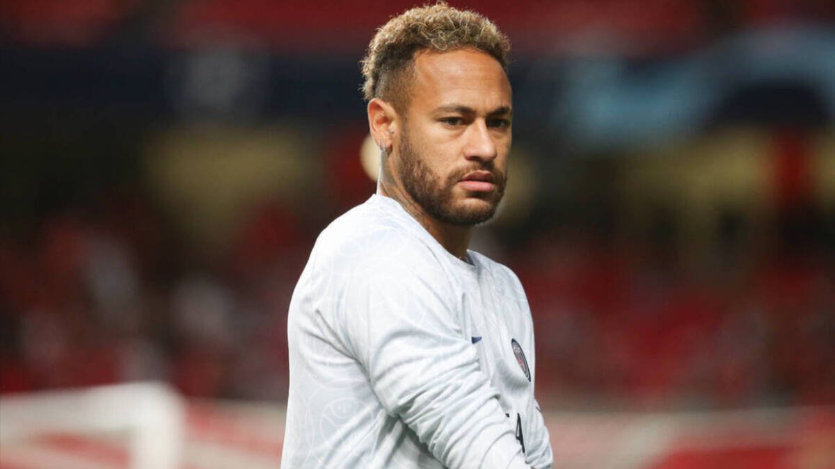 Neymar durante un partido con el PSG.