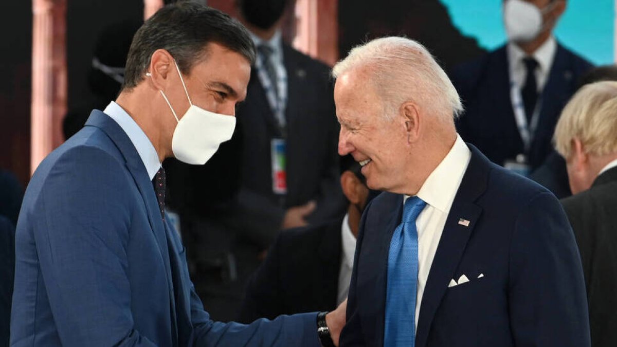 Pedro Sánchez y Joe Biden