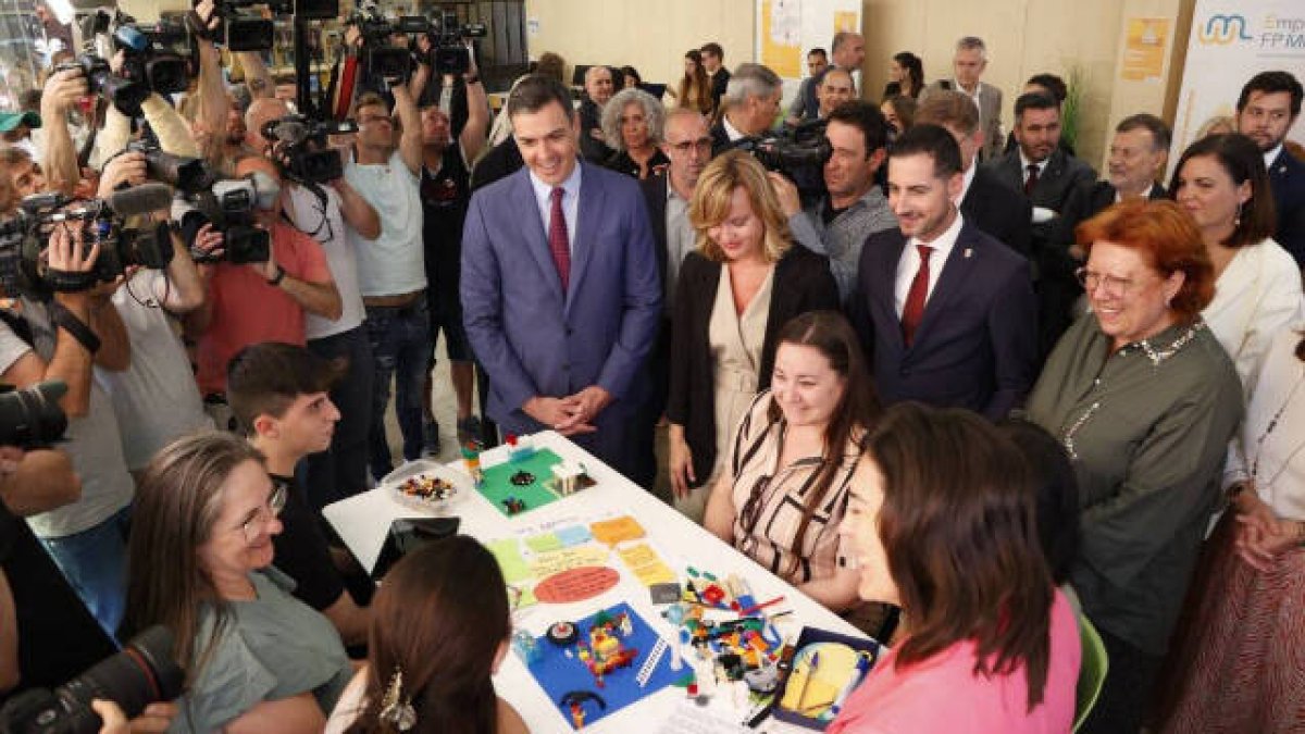 Sánchez en su visita a Mislata