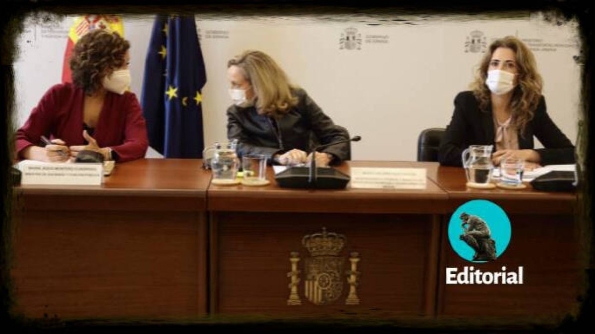 Calviño, Sánchez y Montero
