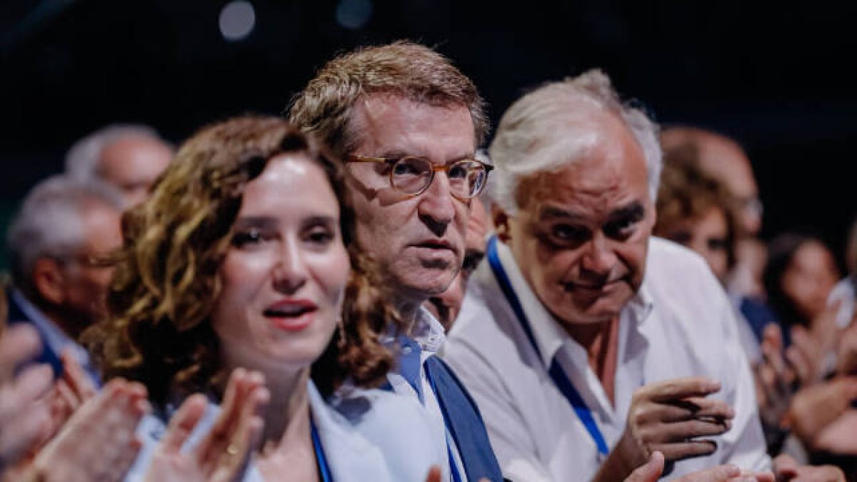 González Pons y Feijóo en el pasado congreso del PP de Madrid
