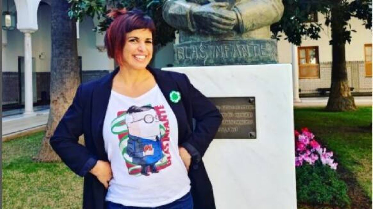 La portavoz de Adelante Andalucía, Teresa Rodríguez.