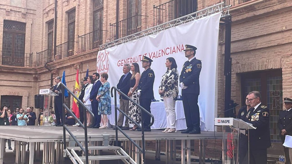 Imagen del acto de entrega de medallas.