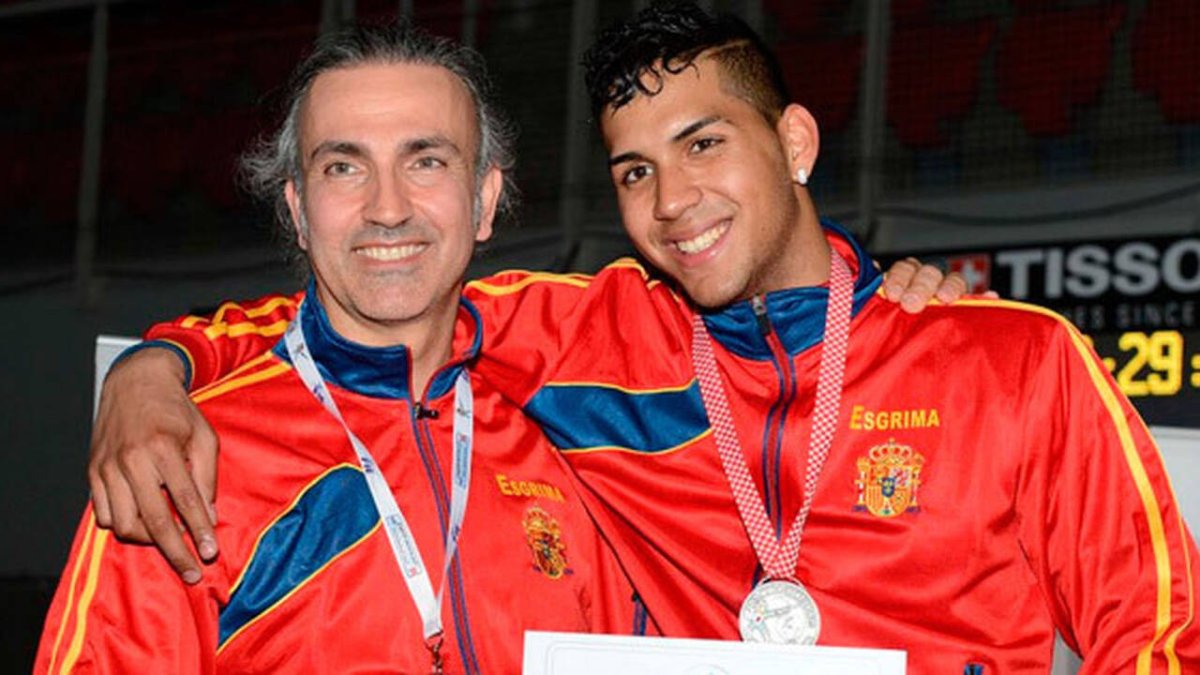 Manuel Pereira y su hijo Yulen
