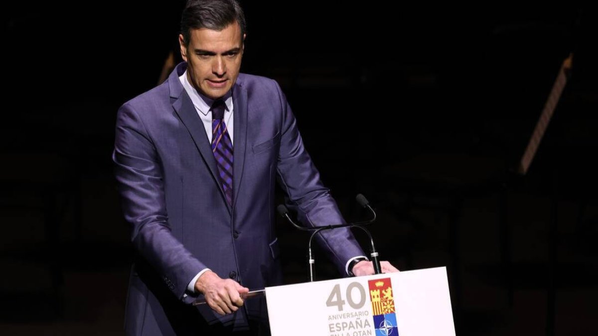 Pedro Sánchez en un acto.