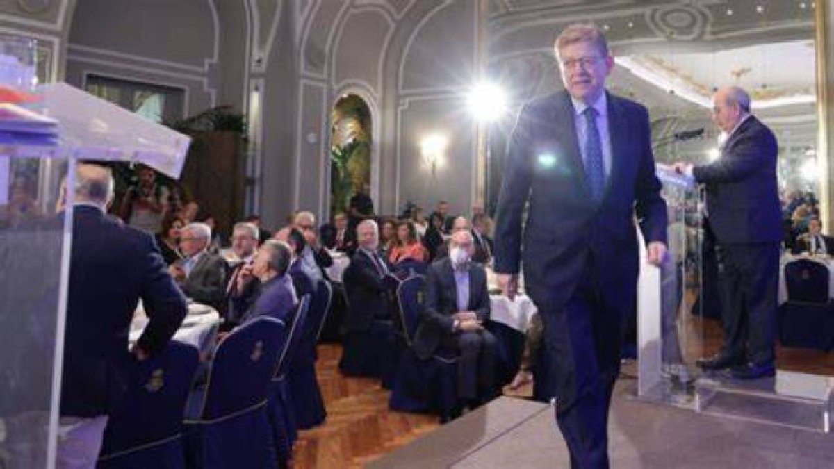 Ximo Puig, presidente de la Generalitat Valenciana en el evento Forum Europa en Madrid.