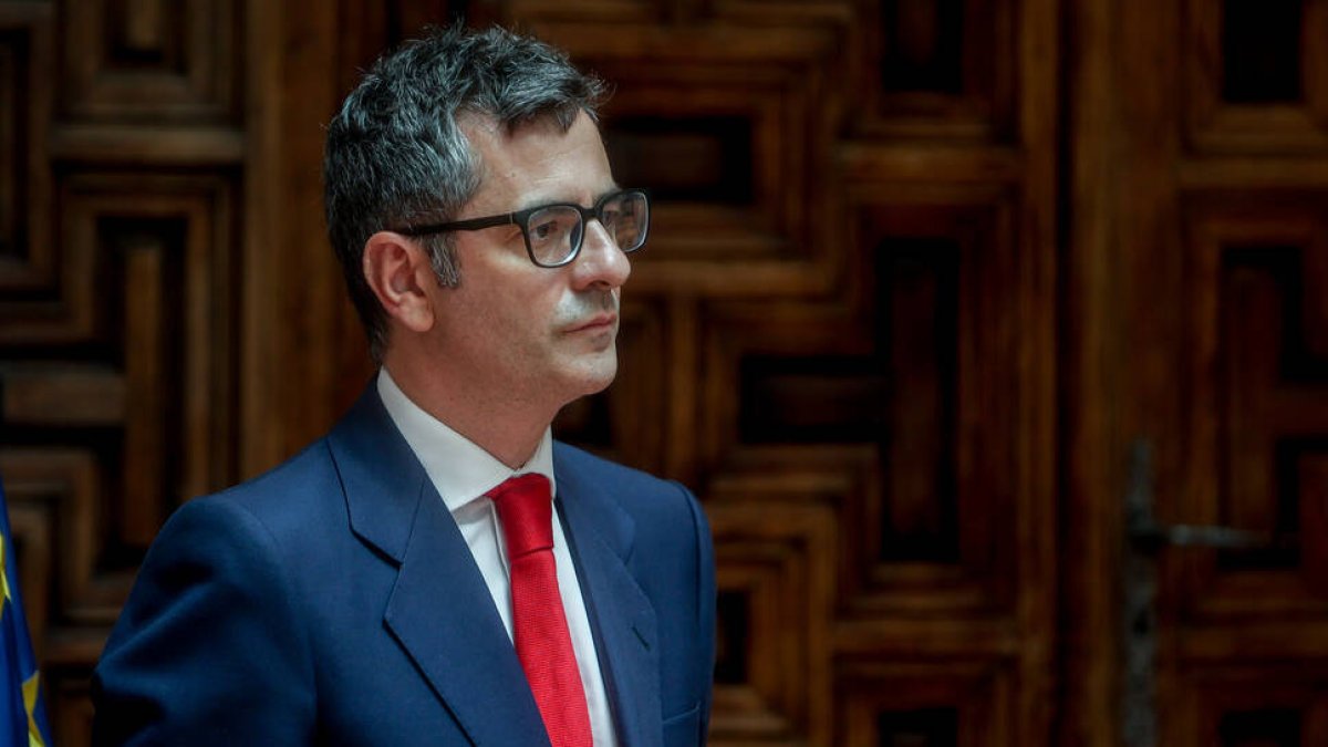 El ministro de la Presidencia, Félix Bolaños