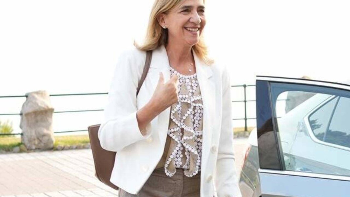 La Infanta Cristina, pletórica.