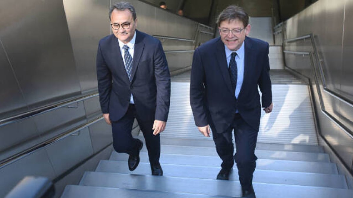 Francesc Sanguino y Ximo Puig