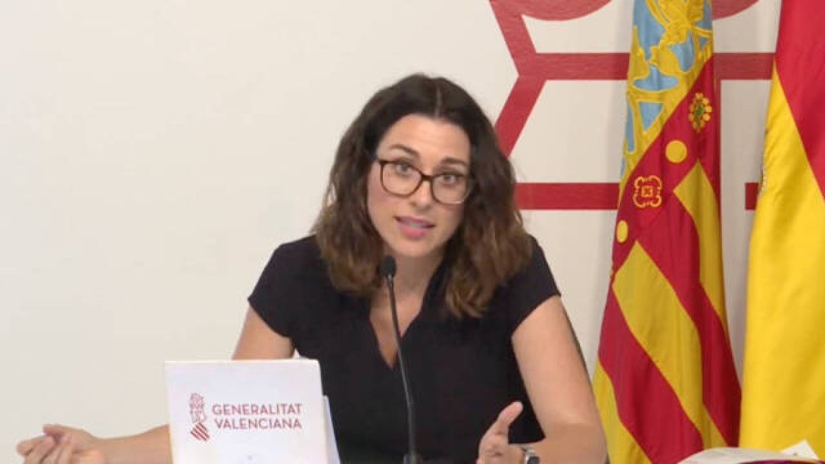 Aitana Mas, portavoz del Consell, vicepresidenta y consellera de Igualdad.