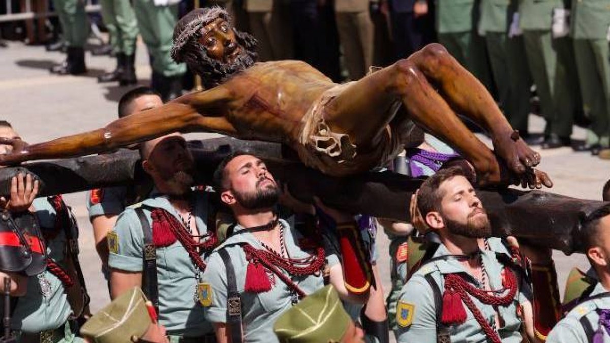 El Cristo de la Buena Muerte, este jueves.