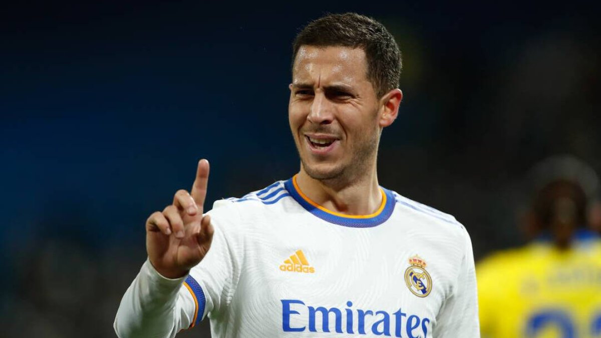 Eden Hazard, durante un partido con el Real Madrid