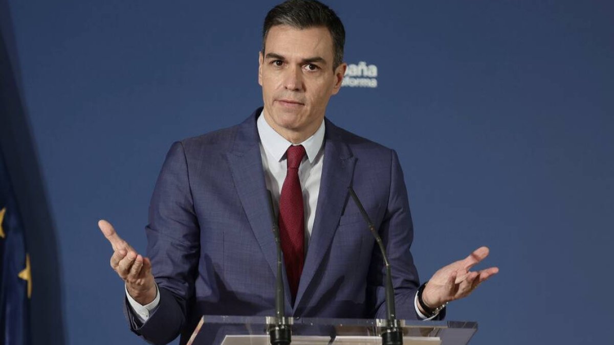 El presidente del Gobierno, Pedro Sánchez