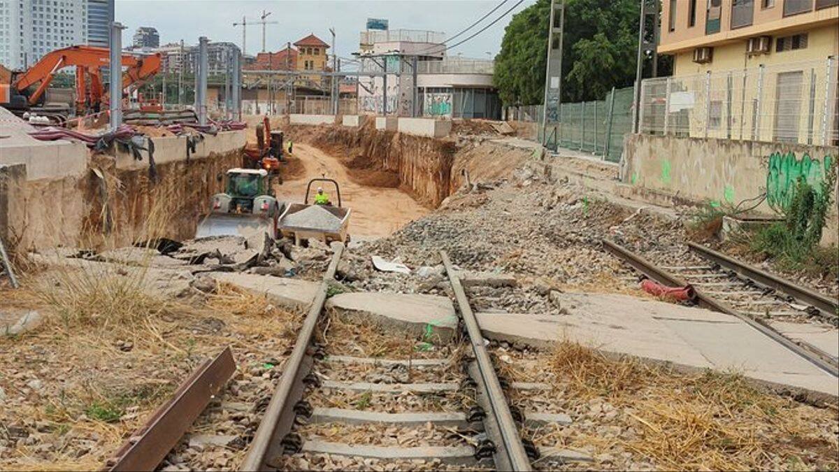 Obras de soterramiento entre Empalme y Burjassot - FGV