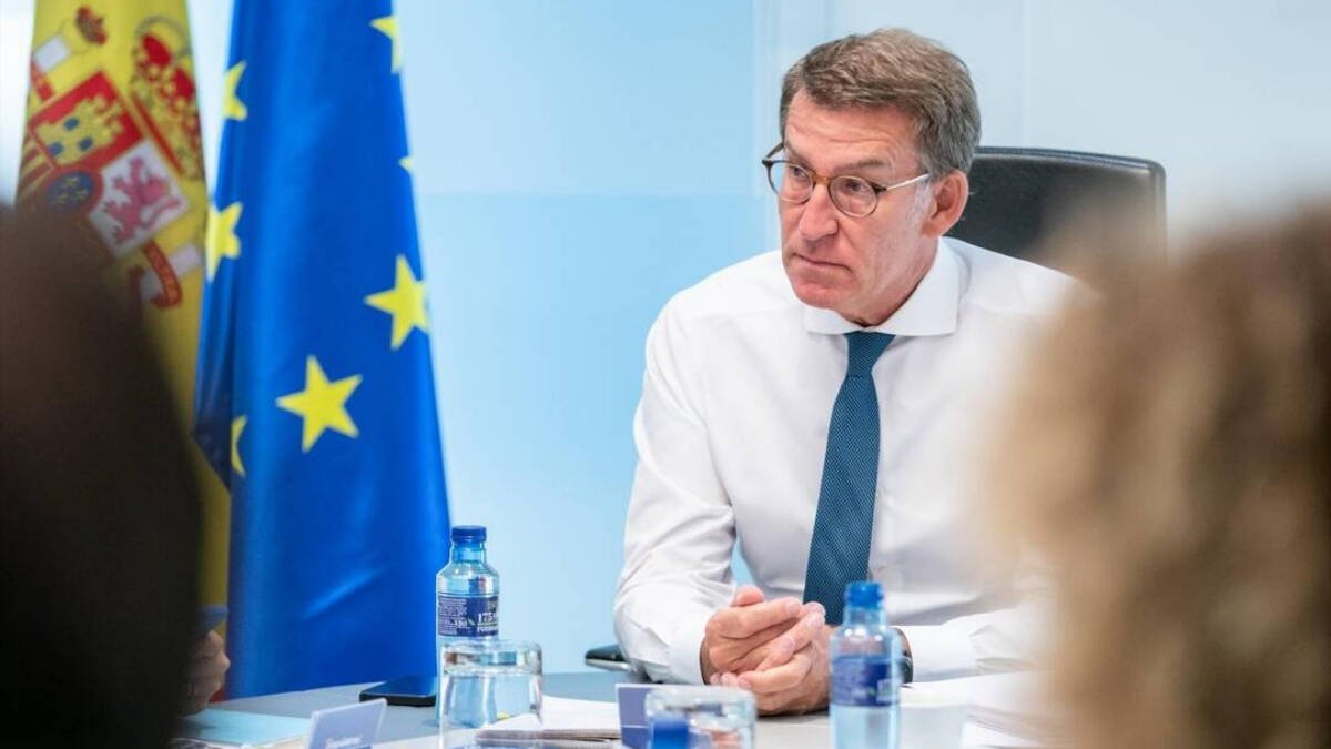 Feijóo en el comité de dirección del PP