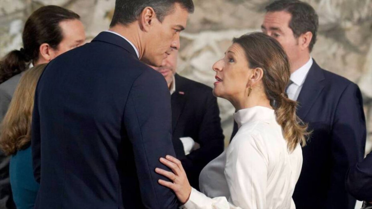 Pedro Sánchez y Yolanda Díaz